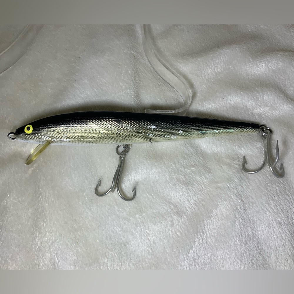 Vintage REBEL Floater 401 Fishing Lure.  Silver  7.5”